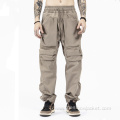 Oem Men's Loose Solid Color Multi-Pocket Pants Wholesale